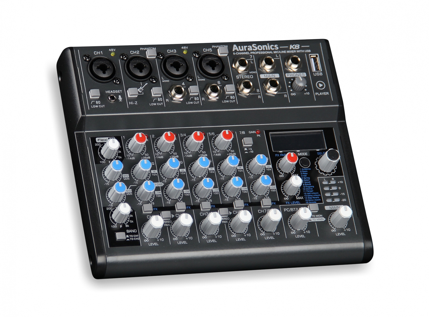 AuraSonics K8 компактный микшерный пульт в Владикавказе