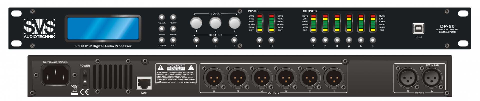 SVS Audiotechnik DP-26 Цифровой процессор: 2 входа 6 выходов в Владикавказе