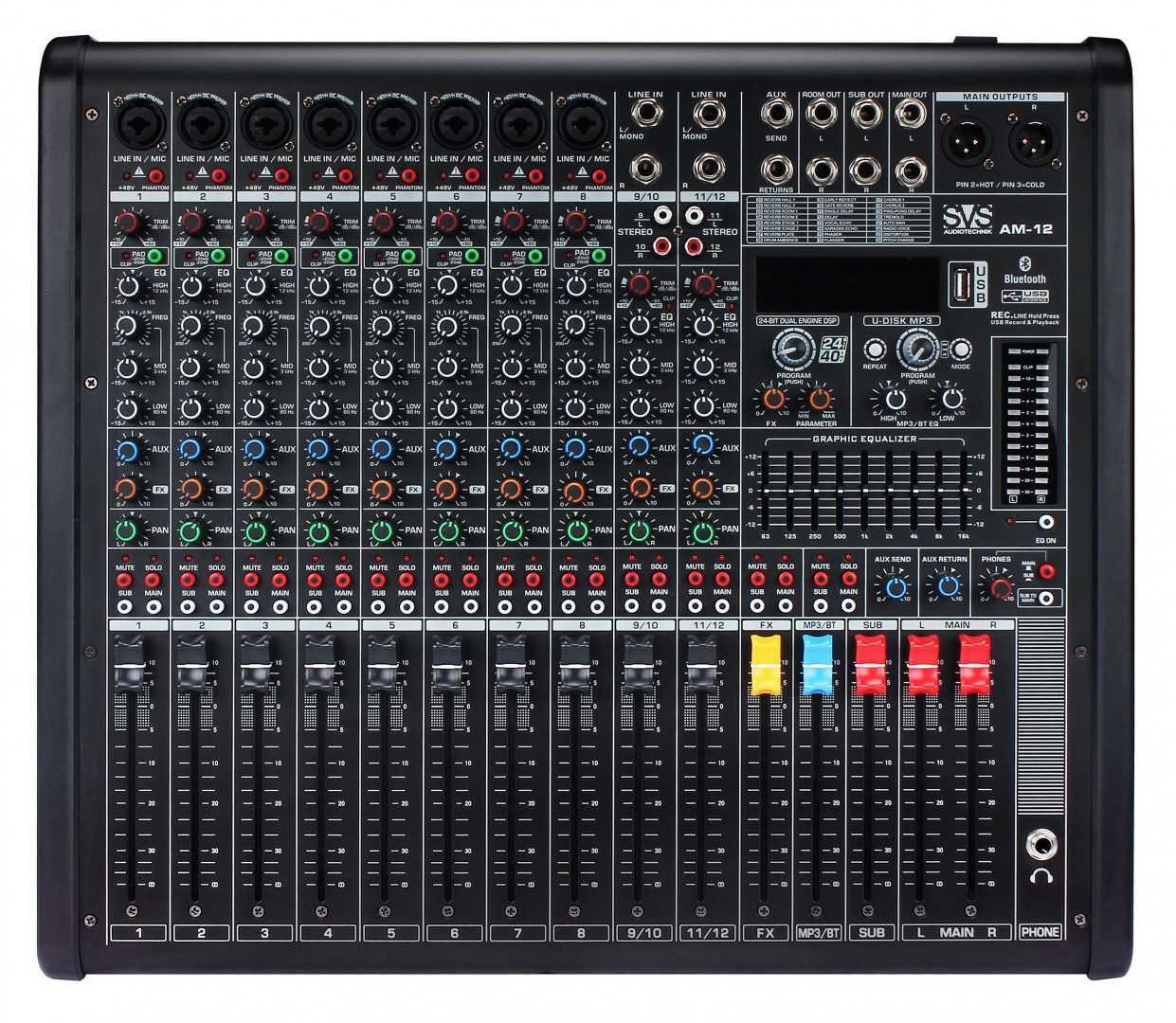 SVS Audiotechnik mixers AM-12 Микшерный пульт аналоговый, 12-канальный в Владикавказе