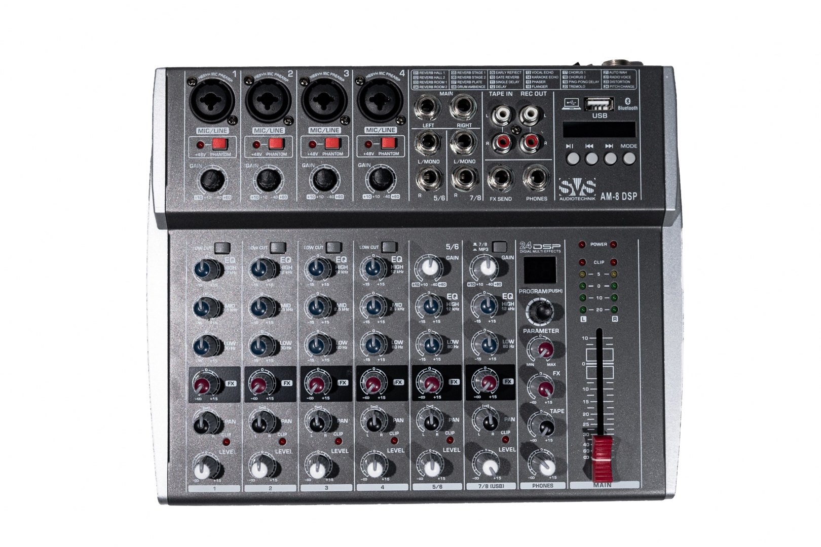 SVS Audiotechnik mixers AM-8 DSP Микшерный пульт аналоговый, 8-канальный в Владикавказе